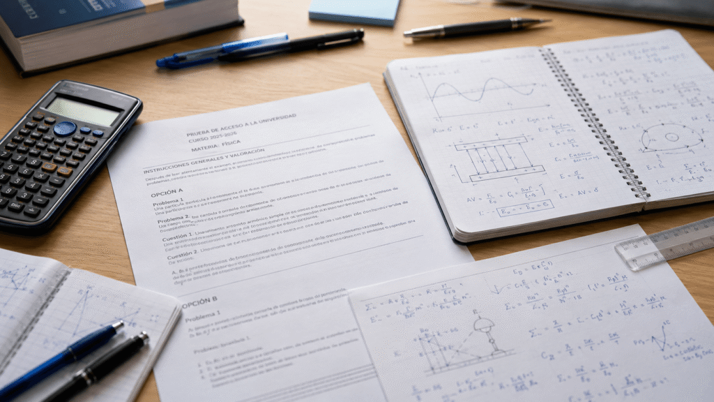 Examen resuelto de Física PAU Madrid 2026
