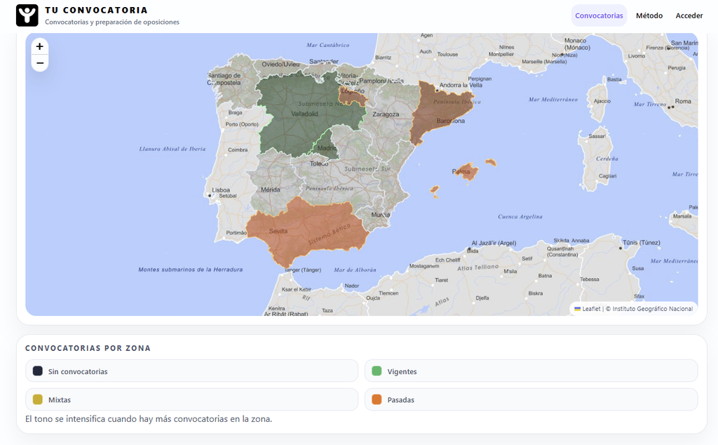 TuConvocatoria: una plataforma que organiza el estudio de oposiciones a partir de la convocatoria oficial 2