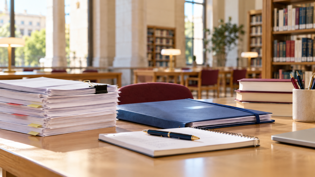 Documentación y materiales de estudio para empleo público