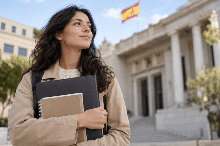Persona extranjera preparando oposiciones para trabajar en la Administración Pública en España