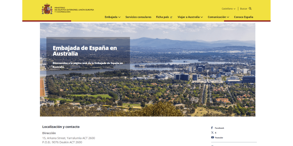 2 plazas para trabajar como Auxiliar en la Embajada de España en Canberra (Australia)