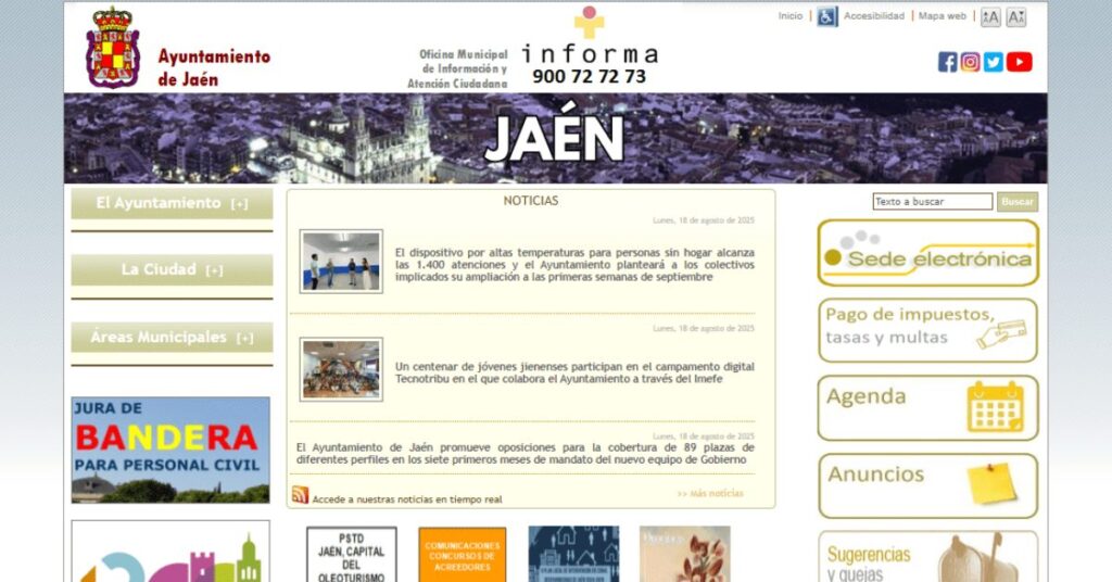 Convocatoria de 4 plazas de Técnico/a de Administración General en el Ayuntamiento de Jaén