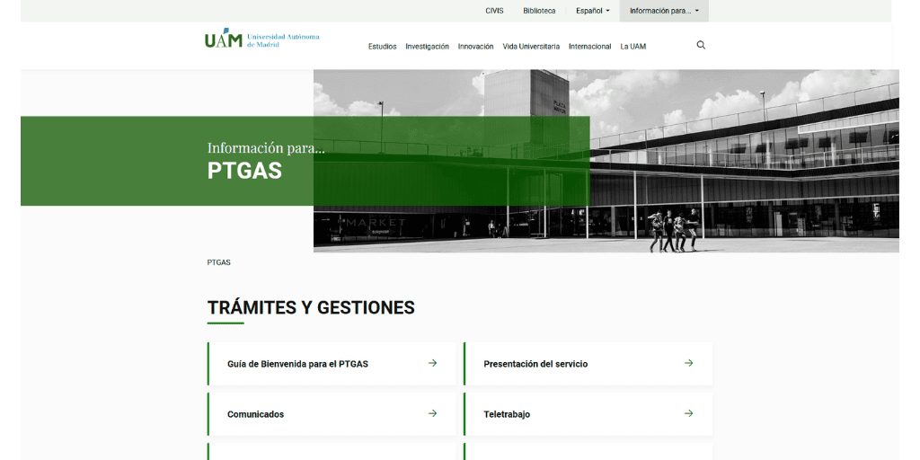 44 plazas para Personal Técnico, de Gestión y de Administración y Servicios en la Universidad Complutense de Madrid