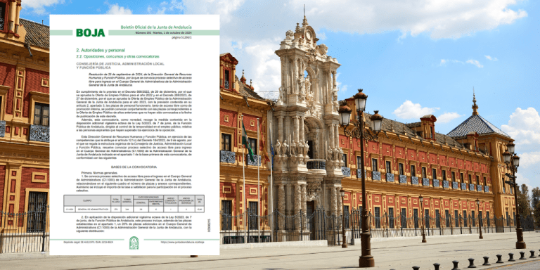 Convocadas 447 plazas de las oposiciones a Administrativos en la Junta de Andalucía: consulta temario y plazos