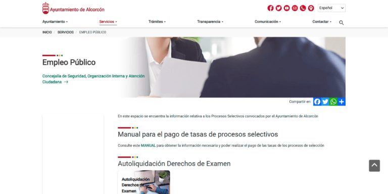 Convocatoria para 25 plazas de Auxiliar Administrativo/a en el Ayuntamiento de Alcorcón (Madrid)