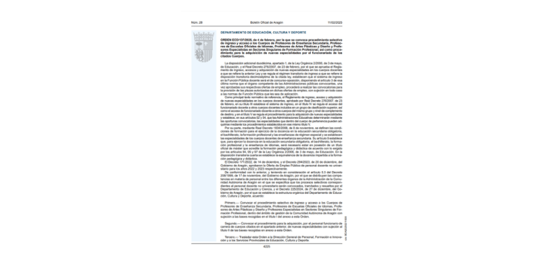 Oposiciones Docentes en Aragón 2025: Requisitos, Plazas y Claves del Proceso