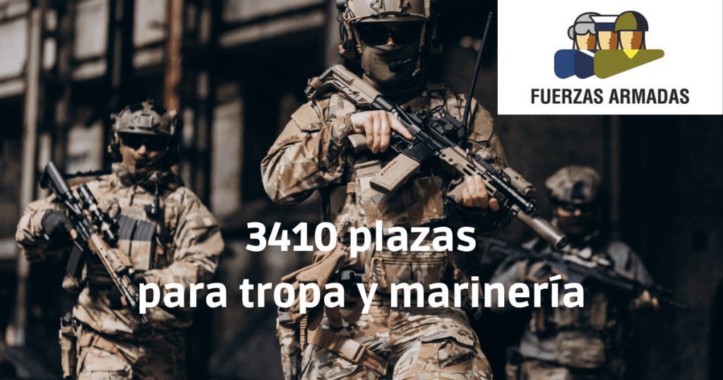 Toda la información sobre la convocatoria 2023 con 3410 plazas de las oposiciones de tropa y marinería