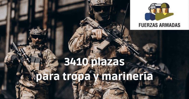 Toda la información sobre la convocatoria 2023 con 3410 plazas de las oposiciones de tropa y marinería